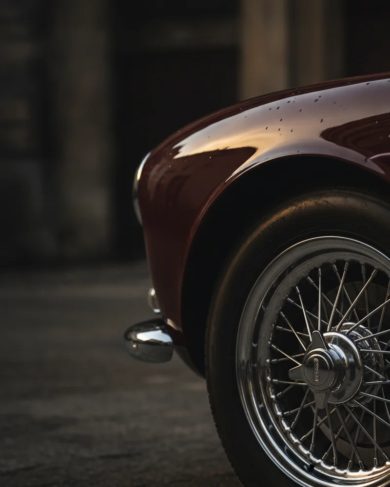 Dettaglio di un'auto d'epoca di pregio - assicurazione auto di lusso Brokers Consulting